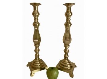 Classic Very Tall 17' Brass Candlesticks