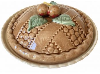 Vintage Covered Ceramic Pie Server