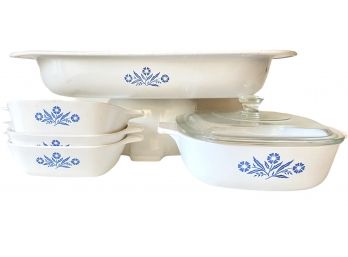 Vintage 6 Piece Corning Ware Casseroles In Excellent Condition