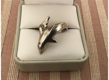 Sterling Silver Ring In Porpoise Design