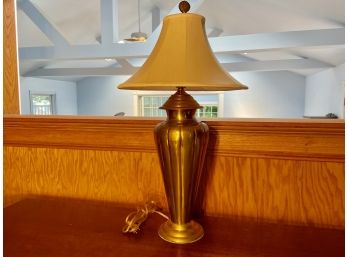 Brass Tone Metal Table Lamp