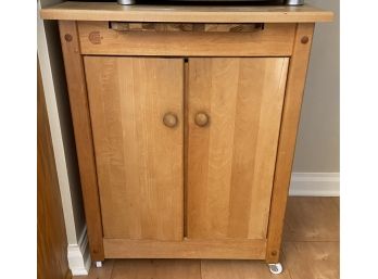 Portable Rolling Kitchen Island Work Surface And Storage Unit