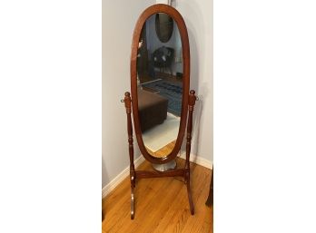 Oval Standing Floor Mirror