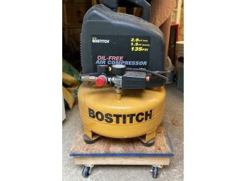 Bostitch Six Gallon Air Compressor On Dolly