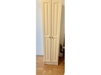 Two Wood Crafter Portable Tall Storage Cabinets (See All Photos For Both Pieces)