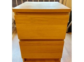 Composite And Wood Veneer Two Drawer File Cabinet