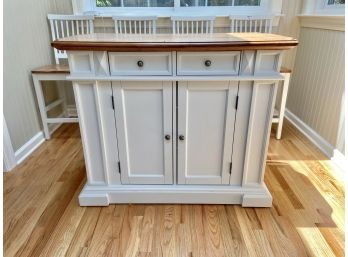 Drop Leaf Island Storage Table