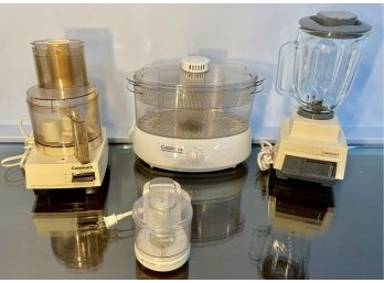 Cuisinart Food Processor, Convection Steamer And Blender Plus Black And Decker Small Chopper