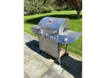 North American Outdoors Stainless Steel Propane Grill With Side Burner