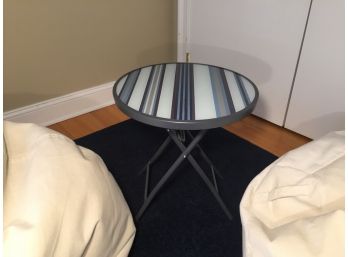 Folding Glass Top Table