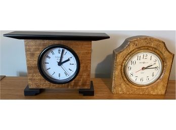 Two Desk Clocks