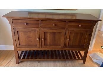 Ethan Allen Cherry Three Drawer Three Door Server