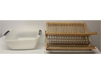 Dish Drying Rack And Washing Bucket