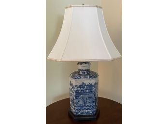 Blue And White Lamp