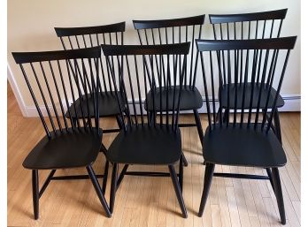 Six Ethan Allen Windsor Chairs