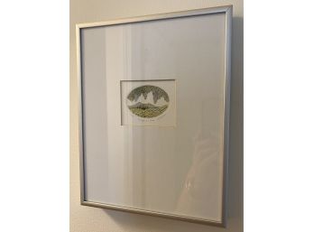 Framed Color Etching