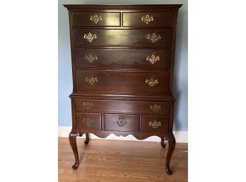 Mahogany Highboy- Meriden Furniture