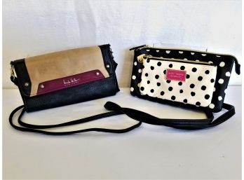 Two Small Shoulder/cross Body Handbags Betsy Johnson And Nicole Miller