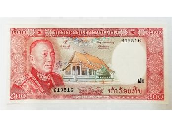 1974 Laos 500 Kip Banknote Uncirculated