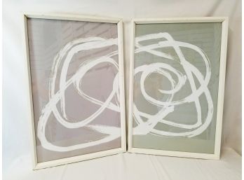 Two Framed Thom Filicia 'One Wild & Crazy Guy' Circa 1970 Abstract Prints