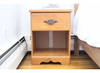 Wooden One-Drawer End Table