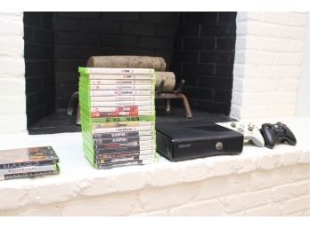 Xbox 360 Console, 22 Games And 4 Controllers