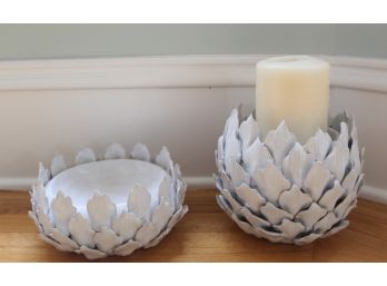 Lovely Pair Of Candle Holders