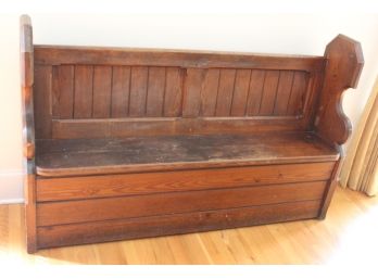 Antique Pew From An 1850's Church In Wales