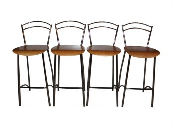 Set Of Four Modern Italian Barstool Chairs