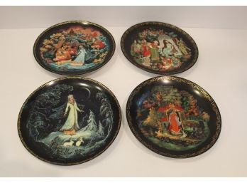 Set Of Four Collectors Edition Russian Legends Plates