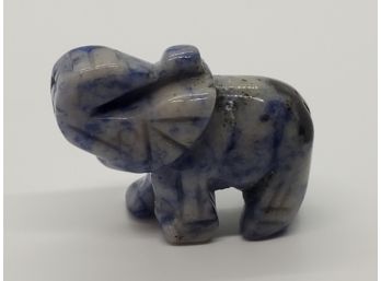 Small Adorable Elephant Made Of Lapis