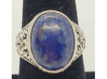 Bali Lapis Ring In Sterling Silver