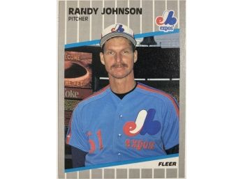 HOF Randy Johnson RC - '89 Fleer Rookie Card