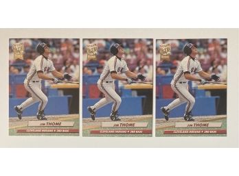 HOF Jim Thome '92 Fleer Ultra Featured Rookie Cards  (x3)