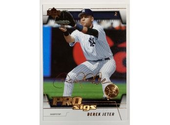 Derek Jeter '05 Upper Deck Gold Pro Sigs Insert Card