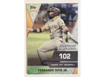 Fernando Tatis Jr. '21 Topps Limited Edition Significant Statistics Card