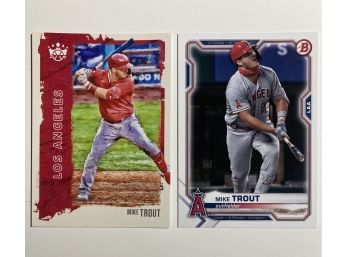 Mike Trout '21 Diamond Kings & '21 Bowman Cards