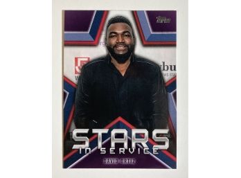 David Ortiz '21 Topps Stars In Service Card