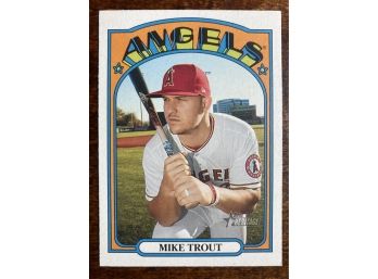 Mike Trout '21 Topps Heritage Base Card