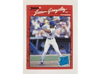 Juan Gonzalez RC - '90 Donruss Rated Rookie