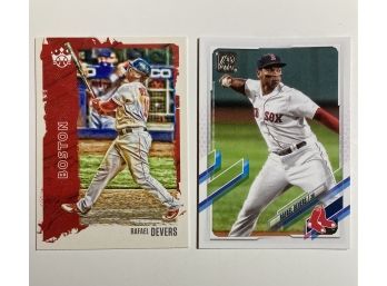 Rafael Devers '21 Diamond Kings & '21 Topps Series One Cards