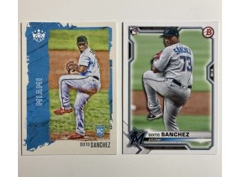 Sixto Sanchez '21 Diamond Kings & '21 Bowman Featured Rookie Cards