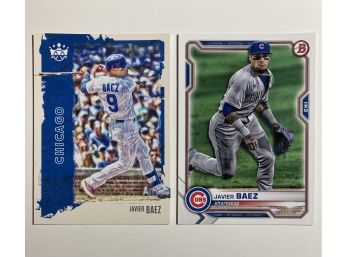 Javier Baez '21 Diamond Kings & '21 Bowman Base Cards