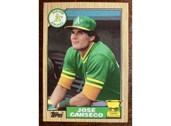 Jose Canseco RC - '87 Topps 'Topps All-Star Rookie' Card