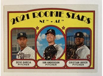 '21 Topps Heritage 2021 Rookie Stars Feat. Deivi Garcia, Ian Anderson, Cristian Javier