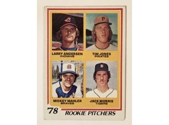 Jack Morris RC - 1978 Topps ''78 Rookie Pitchers'