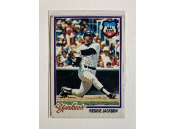 HOF Reggie Jackson '78 Topps AL All Star Card