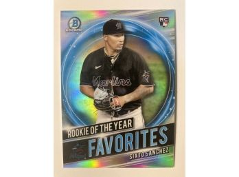 Sixto Sanchez RC - '21 Topps Bowman Chrome 'Rookie Of Year Favorites'