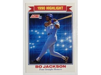 '91 Score Bo Jackson 1990 Highlight Card