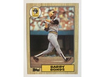 Barry Bonds RC - '87 Topps Rated Rookie Card